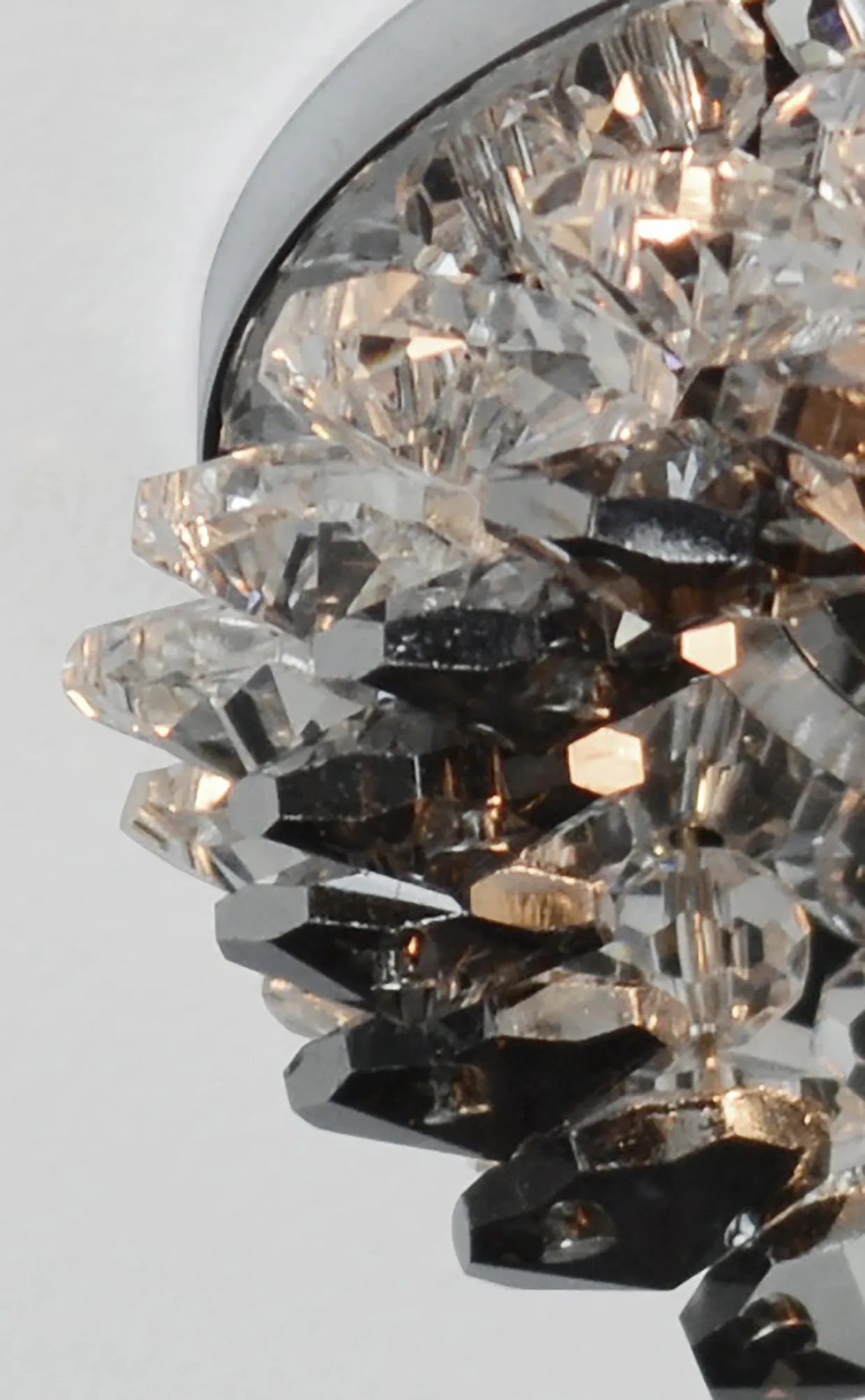 Crystal Cluster Downlight Round Rim Only Smoked IL30805SM  Diyas Crystal Downlights Smoked